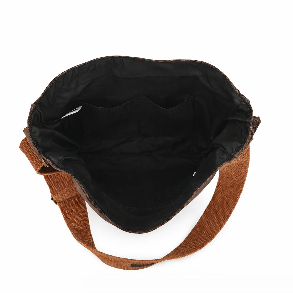 Brown Unisex Messenger Bag for Everyday Use 178